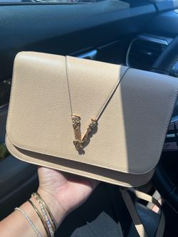 Authentic Versace nude medium bag