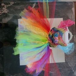 Girls Unicorn Princess Tutu Dress - Halloween  Kids Ages 4-6