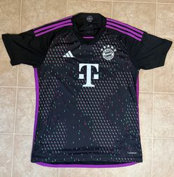 Bayern Munchen Adidas 2023/24 Aeroready Away Black Jersey Men's Size L  Slim Fit