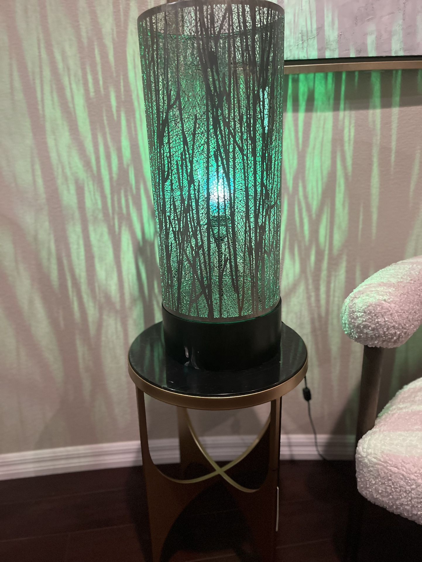 Short Grey Table Lamp