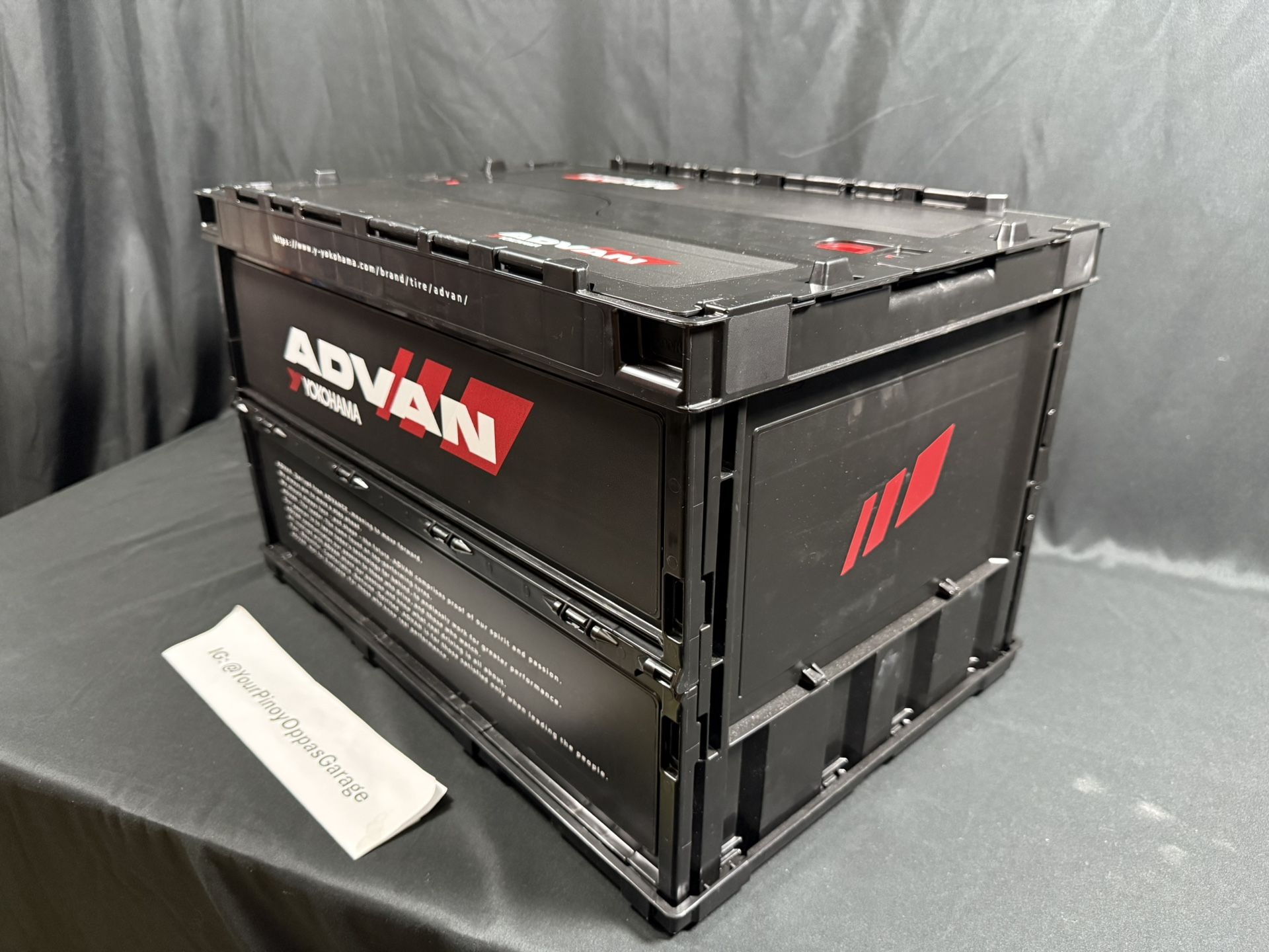 ADVAN 50L Foldable Collapsible Stackable Plastic Storage Container Box