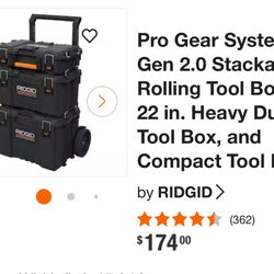 Ridgid Rolling Tool Box
