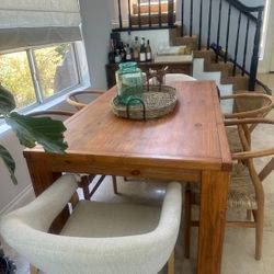 Dining Table Oak Color Wood