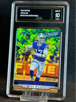 2019 Prestige 💥 Josh Allen 💥 Xtra Points Purple /100 GMA 10 💎 Mint - Buffalo Bills