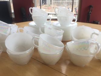 Fire King tea cup set