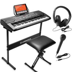 🎹 61-Key Keyboard Piano Set – All-in-One Music Bundle! 🎶
