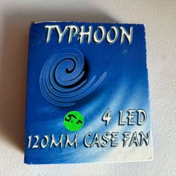 Typhoon 4 LED 120 MM Case Fan 