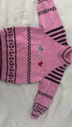Grandma's heart-shaped sweater
