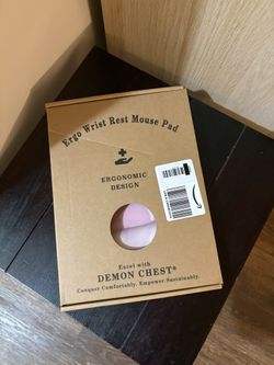 Ergonomic Pink Mouse Pad