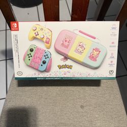 Pokémon Nintendo Switch Controller And Case Sealed 