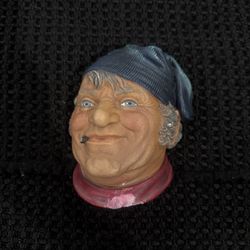 Vintage Bossons Chalkware Head Fisherman Sculpture 