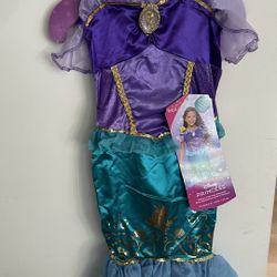 Disney Ariel princess Costume Flounder Size 4-6