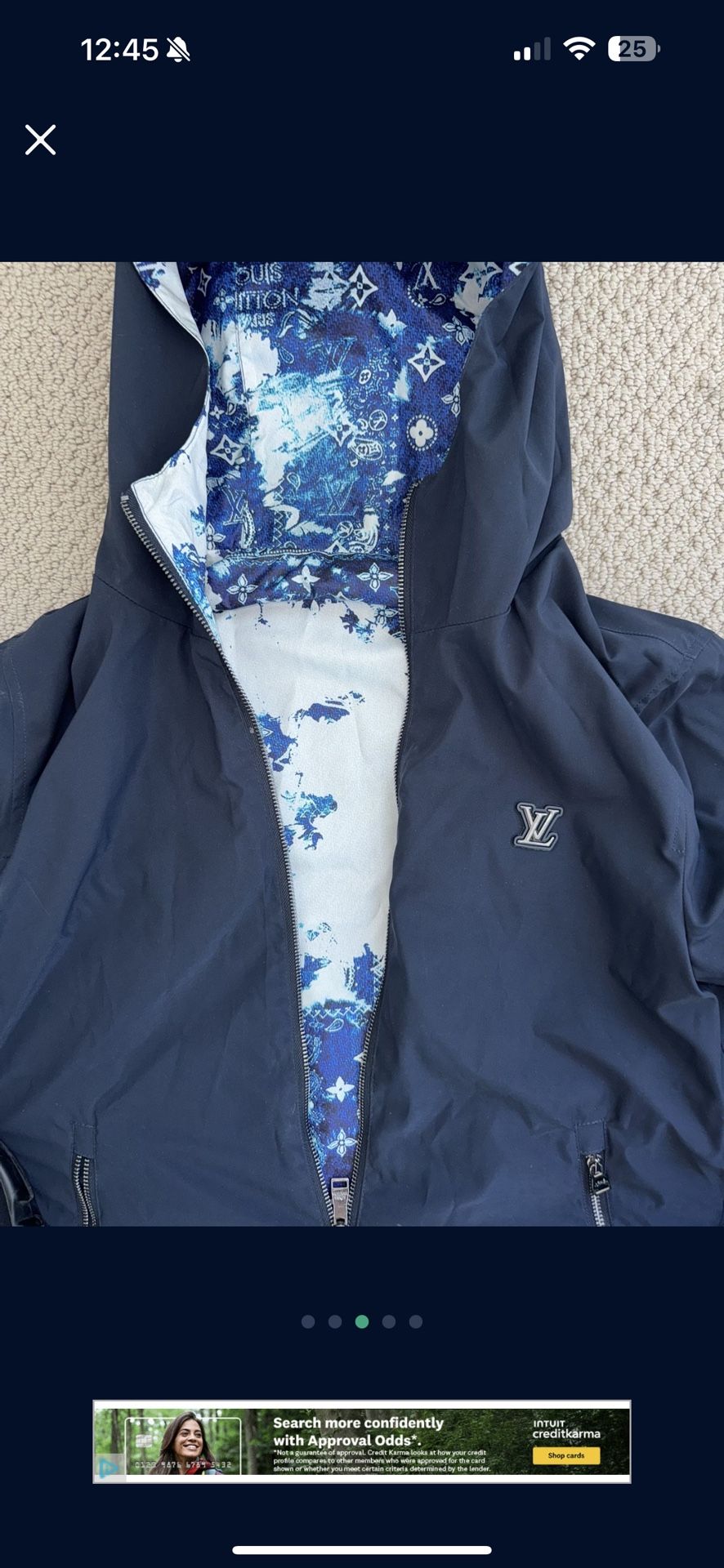 Louis Vuitton Jacket Limited Edition Reversible Virgil Abloh Jacket Size M Authentic