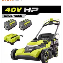 Lawnmower ryobi self propelled come w 1fast charger & 6ah battery $220 firm