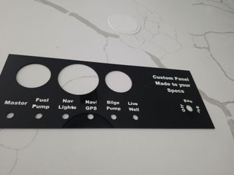Custom boat control panel