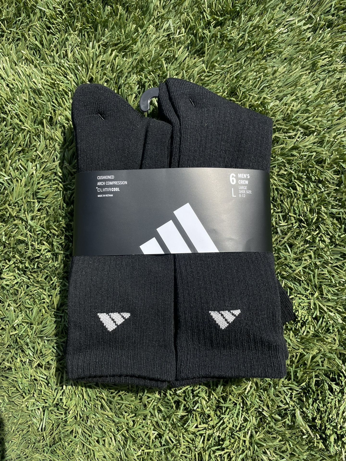 Adidas Black Crew Socks