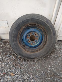 15 In 6 Lug Steel Wheel With Clips