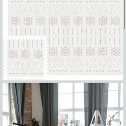 MOON WALKERS Stylish Boho Baby Play Mats for Floor,(6x6ft)