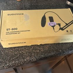Sudotack USB Condenser Podcasting Microphone Set