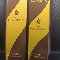 Lanza  Keratin Healing Oil Silken Shampoo 10.1oz  And Conditioner 8.5oz