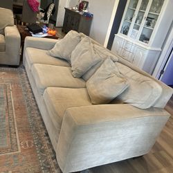 Couches, A Three Seater And  Two Seater Sofa. DELIVERY AVAILAB. Used Good Condition. Corduroy Material. Very Comfortable. Removable Washable Material 