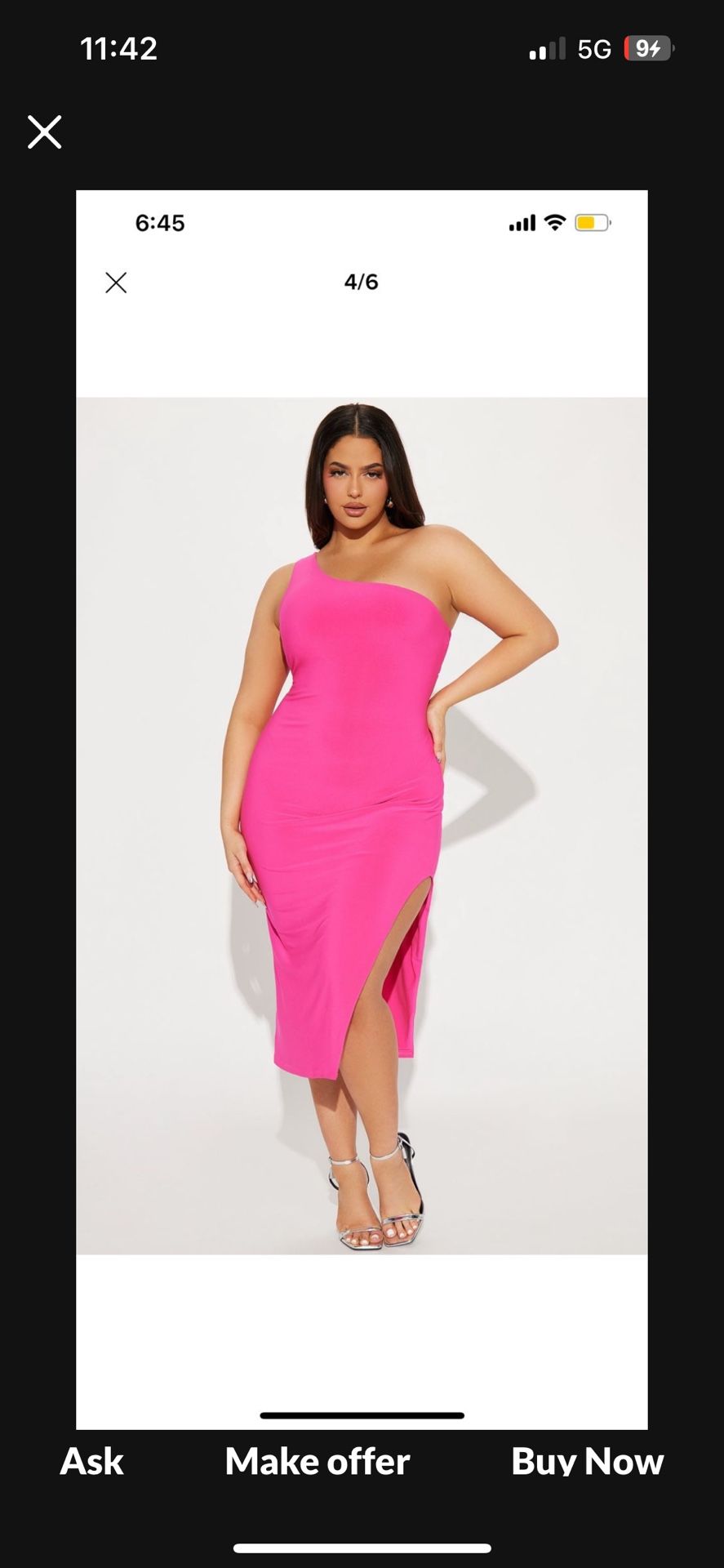 Pink Fashion Nova Dress 