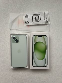 iPhone 15 Green unlock 128GB with Box