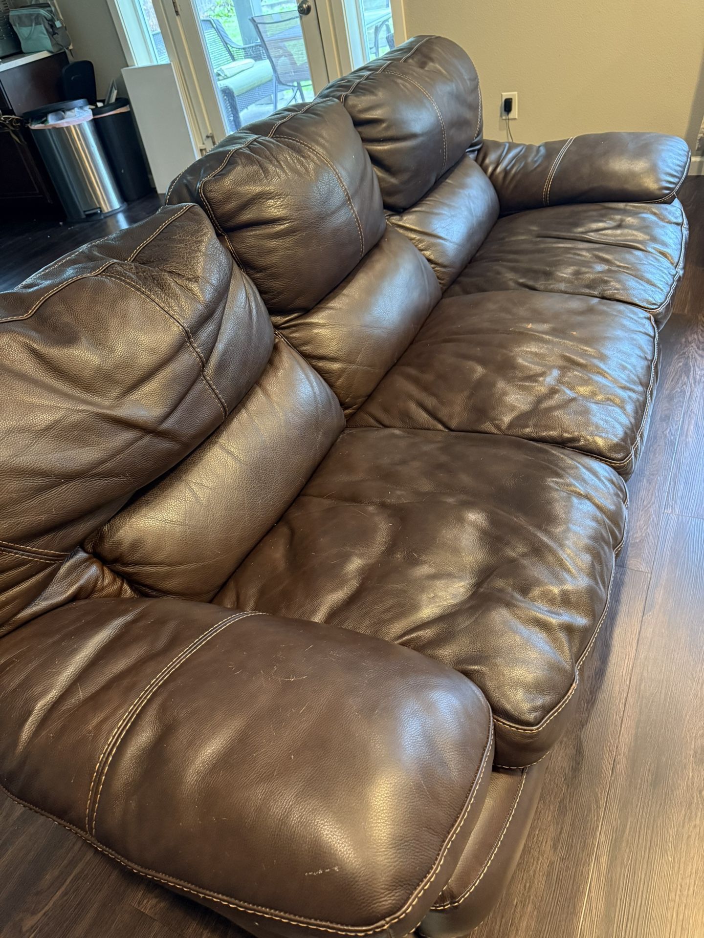 Leather Sofa Set