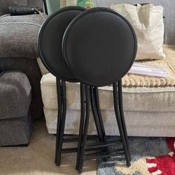 Set Of 2 Foldable Barstools