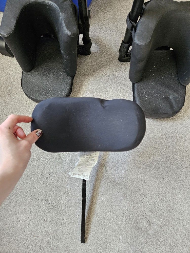 Comfort Padded Footrest and Head Rest for Wheelchairs
