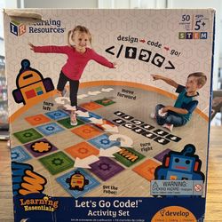 Learning Resources Let's Go Code! Activity Set, 50 Pieces, Ages 5+