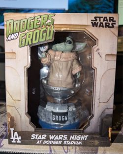 Dodgers and Star Wars Grogu Bobblehead SGA Giveaway Los Angeles Baseball