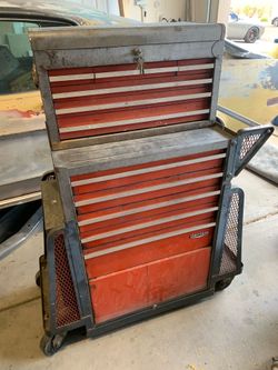Vintage Craftsman rolling tool chest