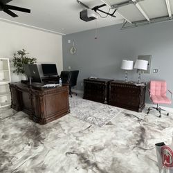 Office Desks & Filing Cabinet