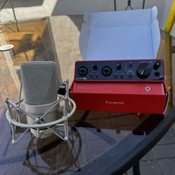 NEUMANN TLM-103 STUDIO MICROPHONE And Interface Skarlett🎙️ LIKE NEW