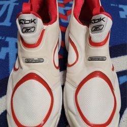 Pre-owned Women's Reebok Pump 2.0 DMX Shear Shoes, Size 11.5 (NO INSOLES)