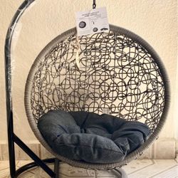 Wicker Pet Swing with Removable Cushion