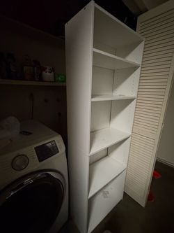white shelf