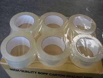 Packaging Tape Sealing Tape Packing Package - 6 rolls 110 yards 


