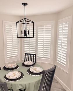 Custom Basswood Plantation Shutters & Expert Installation - Real Wood Interior Window Coverings (Persianas de Madera Para Ventanas)