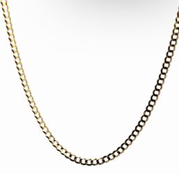 Men’s or Women’s 10k Yellow Gold 18” Inch 2.6mm Curb Chain Necklace GP3130123