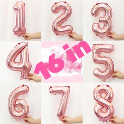 16 Inches Digital Balloons (Rose Gold Color)
