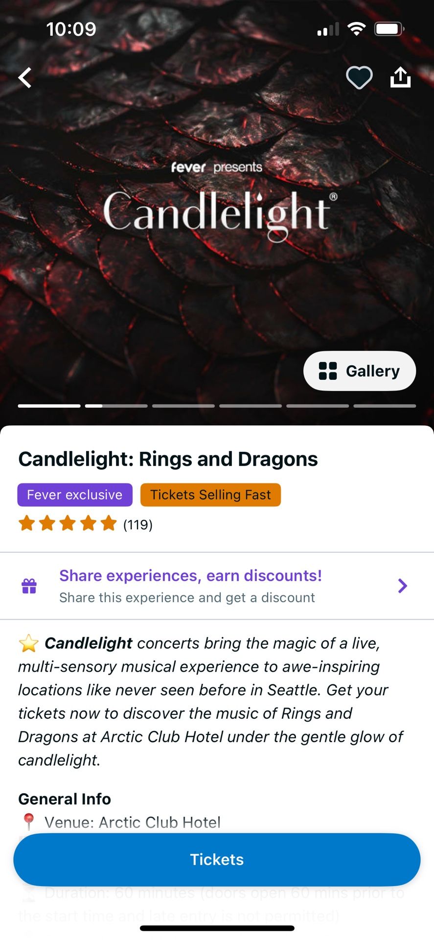 Candlelight Concert Rings and Dragons 4/26