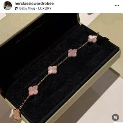 Van C Bracelet pink pearl