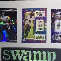 MVP Lamar Jackson Parallels,STARDUST,ASTRAL,PURPLE PRIZM