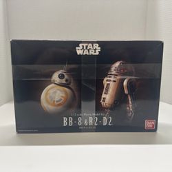 Bandai Star Wars BB - 8 & R2 - D2 1:12 Scale Plastic Model Kit - MADE IN JAPAN