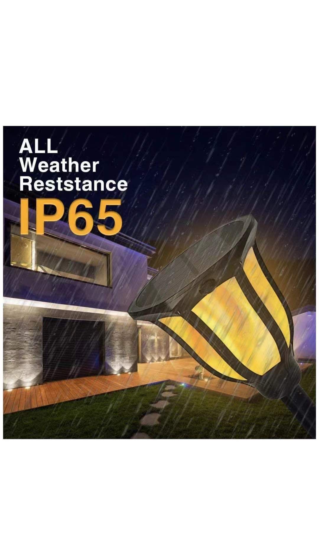 Solar Lights Outdoor Flickering Flames Solar Torches Landscape Solar Torch Light Lighting Dusk to Dawn Auto On/Off Outdoor Solar Pathway Lights for Pa