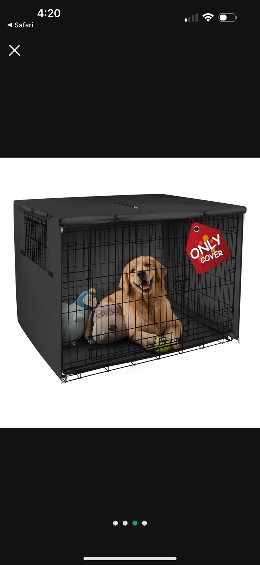 30” Dog Pet Crate Cover