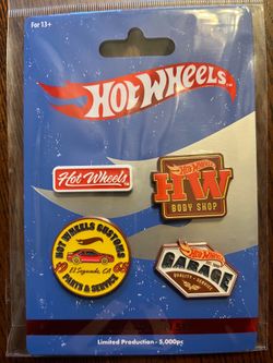 2025 Hot Wheels Body Shop pin Set, Limited Edition  New