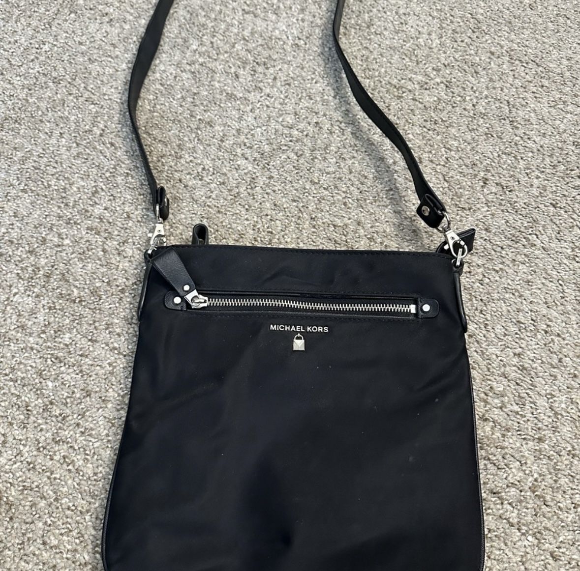 Michael Kors Black Nylon Crossbody Bag